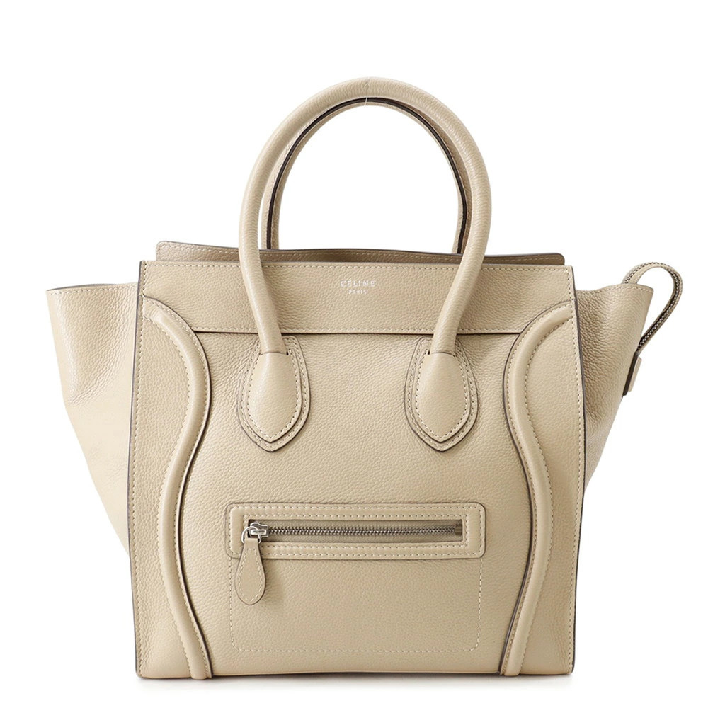 Celine Luggage Tote Shopper Leather Handbag